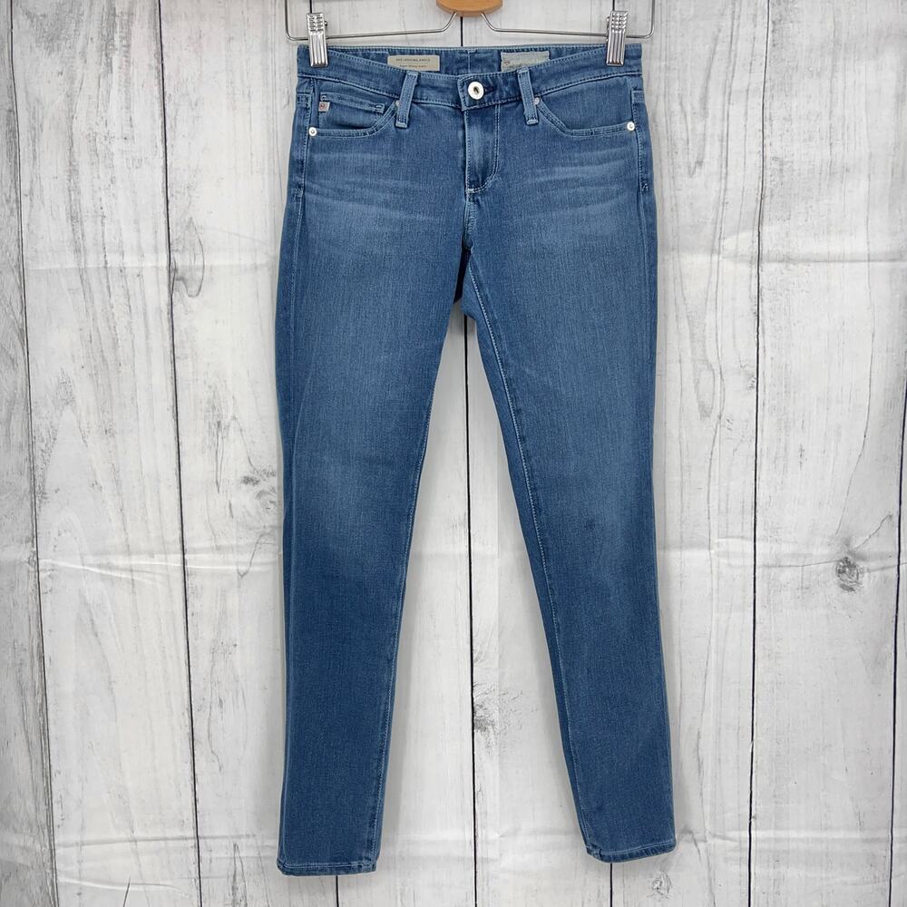 AG Adriano Goldschmied 24x27 Super Skinny Legging Jeans Medium Wash Low Rise